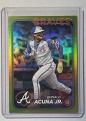 Ronald Acuna Jr. [Yellow Foil] Baseball Cards 2024 Topps Prices
