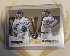 Brandon Woodruff, Corbin Burnes [Gold] #12P-2 Baseball Cards 2023 Topps One Two Punch Prices
