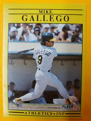 Mike Gallego #7 Baseball Cards 1991 Fleer Prices