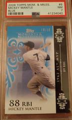 Mickey Mantle [Blue] #6 Baseball Cards 2008 Topps Moments & Milestones Prices