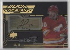 Jonathan Huberdeau [Gold] Hockey Cards 2022 SPx UD Black Obsidian Scripts Autographs Prices