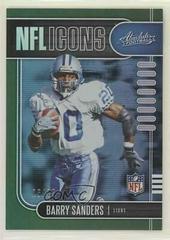 Barry Sanders [Spectrum Green] #9 Football Cards 2019 Panini Absolute NFL Icons Prices