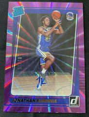 Jonathan Kuminga [Signatures Purple Laser] #240 Basketball Cards 2021 Panini Donruss Prices