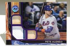 Pete Alonso #TTR-PA Baseball Cards 2022 Topps Tribute Triple Relics Prices