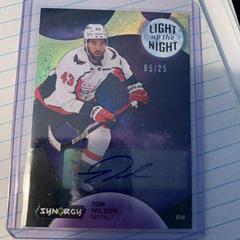 Tom Wilson [Green Autograph] #LN-TW Hockey Cards 2022 Upper Deck Synergy Light Up The Night Prices