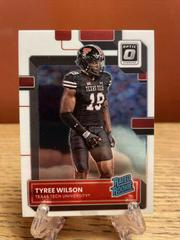 Tyree Wilson #6 Football Cards 2023 Panini Chronicles Draft Picks Donruss Optic Rated Rookie Prices