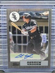 Andrew Vaughn [Black] Baseball Cards 2022 Topps 1987 Autographs Prices