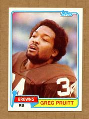 Greg Pruitt #415 Football Cards 1981 Topps Prices