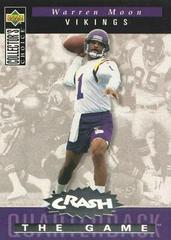 Warren Moon [Silver] #C10 Football Cards 1994 Collector's Choice Crash the Game Prices