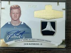 Jack Rathbone [Gold Autograph Patch] Hockey Cards 2020 Upper Deck The Cup Rookie Class of 2021 Prices