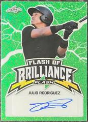 Julio Rodriguez [Green] #BA-JR1 Baseball Cards 2020 Leaf Flash Autographs Prices