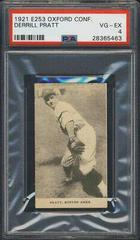 Derrill Pratt Baseball Cards 1921 E253 Oxford Confectionery Prices