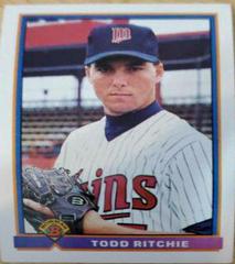Todd Ritchie #332 Baseball Cards 1991 Bowman Prices