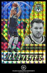 Luka Doncic [Gold] #12 Basketball Cards 2022 Panini Mosaic Stare Masters Prices