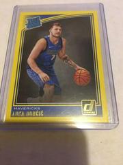 Luka Doncic [Yellow Flood] #177 Basketball Cards 2018 Panini Donruss Prices