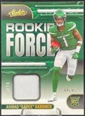 Ahmad 'Sauce' Gardner [Gold] #RF-23 Football Cards 2022 Panini Absolute Rookie Force Prices