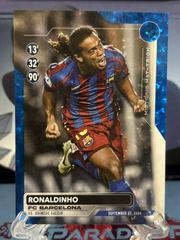 Ronaldinho [Icy Blue Foilboard] #HH-2 Soccer Cards 2023 Topps UEFA Club Historic Hat Trick Prices