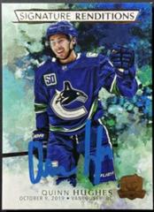 Quinn Hughes #SR-QH Hockey Cards 2021 Upper Deck The Cup Signature Renditions Prices