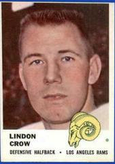 Lindon Crow #105 Football Cards 1961 Fleer Prices