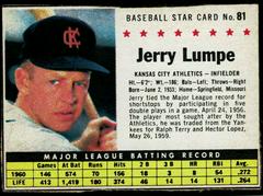 Jerry Lumpe [Hand Cut] Baseball Cards 1961 Post Cereal Prices