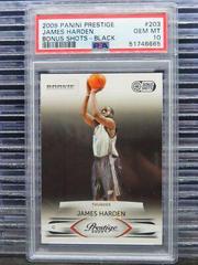 James Harden [Bonus Shots Black Signature] #203 Basketball Cards 2009 Panini Prestige Prices