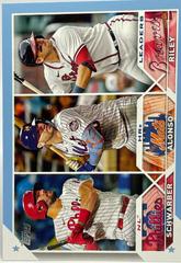 Austin Riley, Kyle Schwarber, Pete Alonso [Father's Day Blue] #178 Baseball Cards 2023 Topps Prices