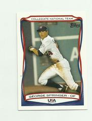 George Springer Baseball Cards 2010 Topps USA Baseball Prices