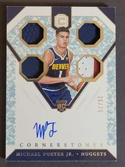 Michael Porter Jr. [Rookie Autograph Relics Crystal] #163 Basketball Cards 2018 Panini Cornerstones Prices