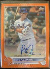 Pete Alonso [Orange] #CA-PA Baseball Cards 2022 Topps Chrome Logofractor Autographs Prices