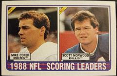 Scoring Leaders [M.Cofer, S.Norwood] Football Cards 1989 Topps Prices