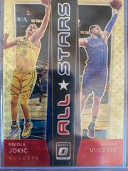 Nikola Jokic, Nikola Vucevic [Gold] Basketball Cards 2021 Panini Donruss Optic All Stars Prices