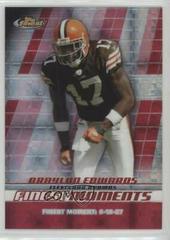 Braylon Edwards [Xfractor] #FM-BE Football Cards 2008 Topps Finest Moments Prices