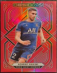 Achraf Hakimi [Electric Etch Red Flood] #117 Soccer Cards 2021 Panini Obsidian Prices