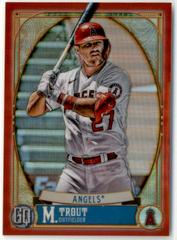 Mike Trout [Red Refractor] #244 Baseball Cards 2021 Topps Gypsy Queen Chrome Box Toppers Prices