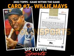 Willie Mays Baseball Cards 2022 Topps Game Within Game Prices