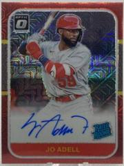 Jo Adell [Red Mojo] Baseball Cards 2021 Panini Donruss Optic Retro 1987 Rated Rookie Signatures Prices
