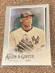Aaron Judge [Silver Portrait] #13 Baseball Cards 2020 Topps Allen & Ginter Prices