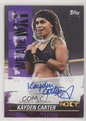 Kayden Carter [Purple] Wrestling Cards 2021 Topps WWE We Are NXT Autographs Prices