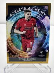 Steven Gerrard [Gold] #AA-5 Soccer Cards 2021 Topps Merlin Chrome UEFA Ageless Alchemy Prices