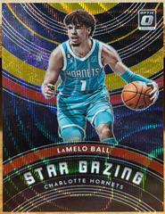 LaMelo Ball [Red Gold Wave] #8 Basketball Cards 2022 Panini Donruss Optic Star Gazing Prices