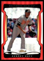 Aubrey Huff [Green Refractor] Baseball Cards 2009 Finest Prices