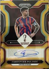 Christian Pulisic [Gold] #S-CP Soccer Cards 2022 Panini Prizm World Cup Signatures Prices