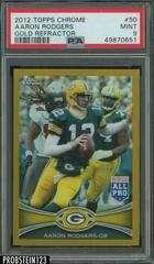 Aaron Rodgers [Gold Refractor] #50 Football Cards 2012 Topps Chrome Prices