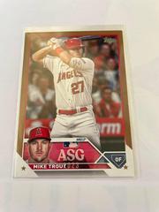 Mike Trout [Gold] Baseball Cards 2023 Topps Update All Star Game Prices