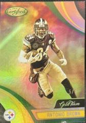 Antonio Brown [Mirror Green] #GT-ANB Football Cards 2018 Panini Certified Gold Team Prices