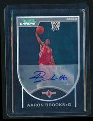 Aaron Brooks [Black Refractor Autograph] Basketball Cards 2007 Bowman Chrome Prices