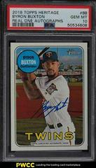 Byron Buxton #BB Baseball Cards 2018 Topps Heritage Real One Autographs Prices