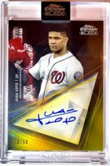 Juan Soto [Gold Refractor] Baseball Cards 2021 Topps Chrome Black Super Futures Autographs Prices