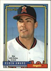 Ruben Amaro Baseball Cards 1992 O Pee Chee Prices