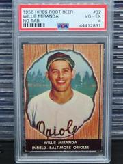 Willie Miranda [No Tab] #32 Baseball Cards 1958 Hires Root Beer Prices